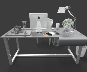 Modern Computer Desk And Chair-ID:222208579