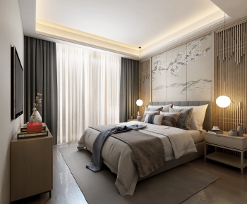 New Chinese Style Bedroom-ID:234030157