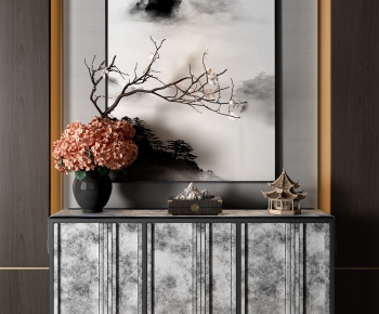 New Chinese Style Side Cabinet/Entrance Cabinet-ID:201268654