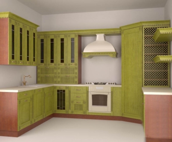 European Style Kitchen Cabinet-ID:777250794