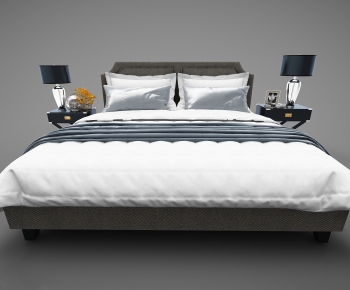 Modern Double Bed-ID:702304199