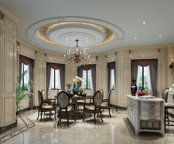 Classical Style Dining Room-ID:902682269