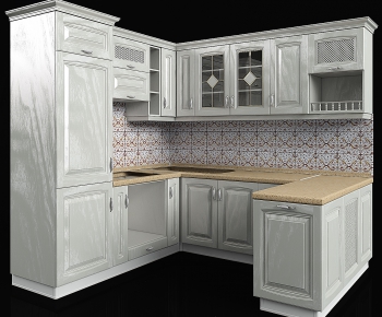 European Style Kitchen Cabinet-ID:284001629