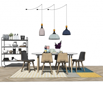 Nordic Style Dining Table And Chairs-ID:382650463