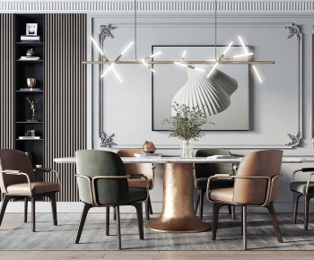Modern Dining Table And Chairs-ID:771333324
