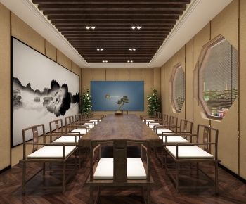 New Chinese Style Meeting Room-ID:609870465