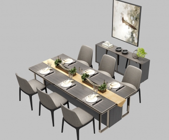 Modern Dining Table And Chairs-ID:328796691