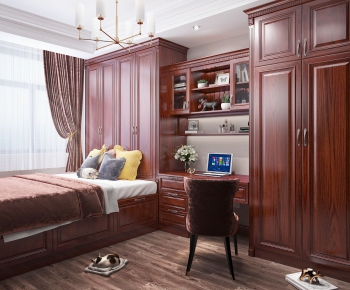 American Style Bedroom-ID:957577496