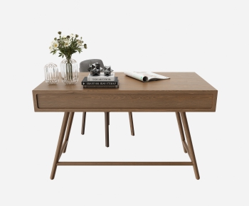 Nordic Style Computer Desk And Chair-ID:558959369