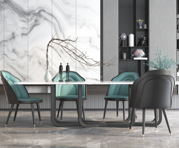 New Chinese Style Dining Table And Chairs-ID:446468293