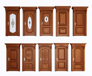 European Style Solid Wood Door-ID:323723752