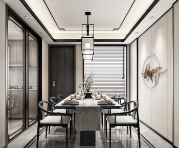 New Chinese Style Dining Room-ID:264918547