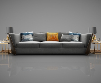 Modern Three-seat Sofa-ID:873908437