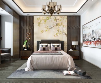 New Chinese Style Bedroom-ID:717934213