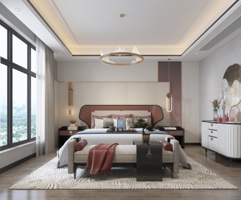 New Chinese Style Bedroom-ID:174978171