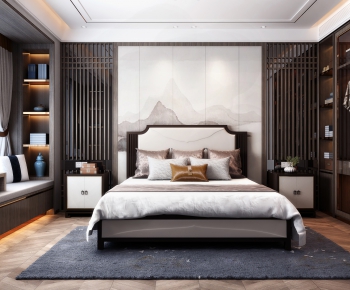 New Chinese Style Bedroom-ID:362870369