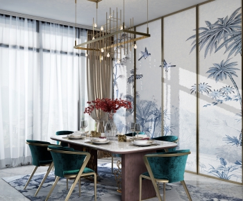 New Chinese Style Dining Room-ID:801466241