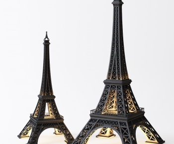 法式巴黎铁搭雕塑摆件-ID:992736737