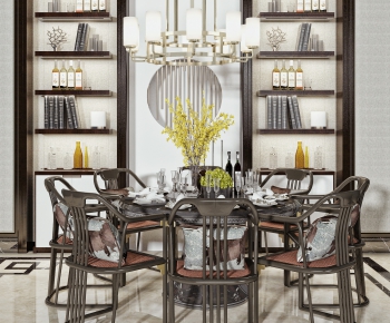 New Chinese Style Dining Table And Chairs-ID:632510247