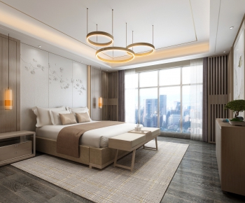 New Chinese Style Bedroom-ID:221362197