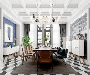 Nordic Style Dining Room-ID:517441496