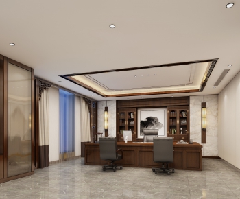 New Chinese Style Manager's Office-ID:369615459