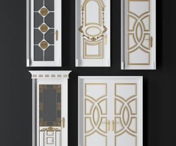 European Style Solid Wood Door-ID:310229243