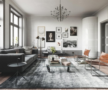 Industrial Style Nordic Style A Living Room-ID:480031224
