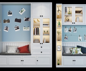 Nordic Style Decorative Cabinet-ID:640208121
