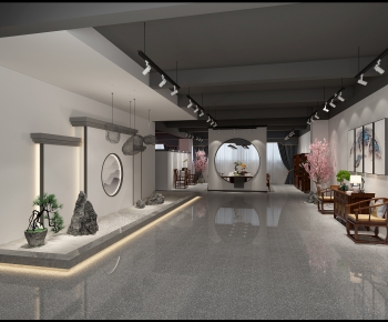 New Chinese Style Exhibition Hall-ID:495276263