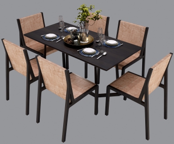 New Chinese Style Dining Table And Chairs-ID:508838751