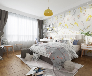 Nordic Style Bedroom-ID:612616281