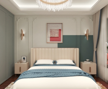 Simple European Style Bedroom-ID:510647156