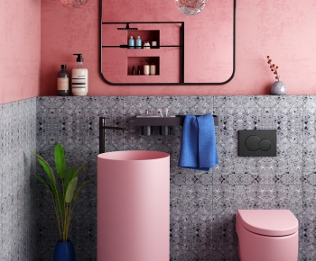 Nordic Style Bathroom Cabinet-ID:354243862