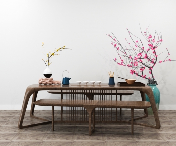 New Chinese Style Tea Tables And Chairs-ID:664062853