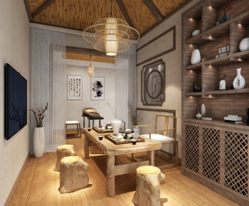 New Chinese Style Tea House-ID:532396813