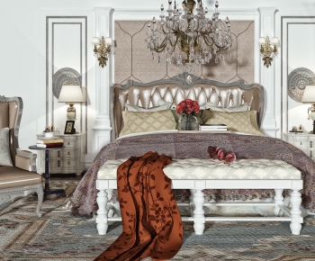 European Style Double Bed-ID:781648486