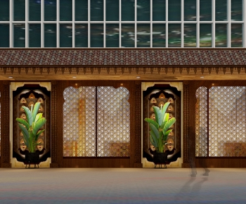 Southeast Asian Style Facade Element-ID:103694524