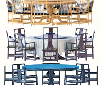 New Chinese Style Dining Table And Chairs-ID:110864899