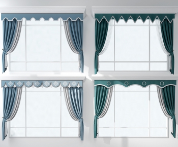 Simple European Style The Curtain-ID:379343941