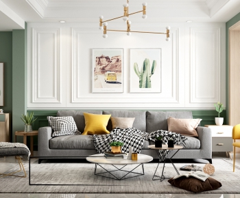 Nordic Style A Living Room-ID:664348267