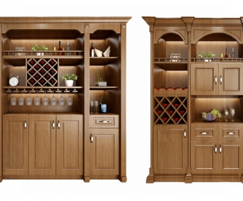 American Style Wine Cabinet-ID:726295311