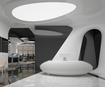 Modern Office Reception Desk-ID:433408579