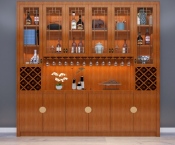 New Chinese Style Wine Cabinet-ID:189969142