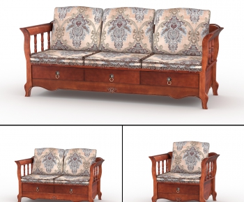American Style Sofa Combination-ID:197759252