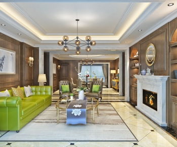 American Style A Living Room-ID:239263626