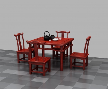 新中式茶桌椅-ID:160884592