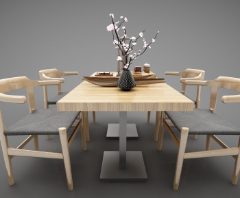 New Chinese Style Dining Table And Chairs-ID:683830883