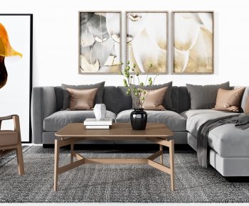 Nordic Style Corner Sofa-ID:110320771