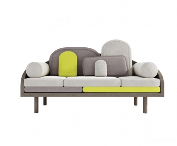 Nordic Style Three-seat Sofa-ID:365567543
